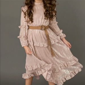 BRAND NEW Joyfolie girls Elodie dress in Pale Mauve Size 8